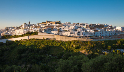 Fototapeta premium Image of the village of Vejer de la frontera in Cadiz at sunset