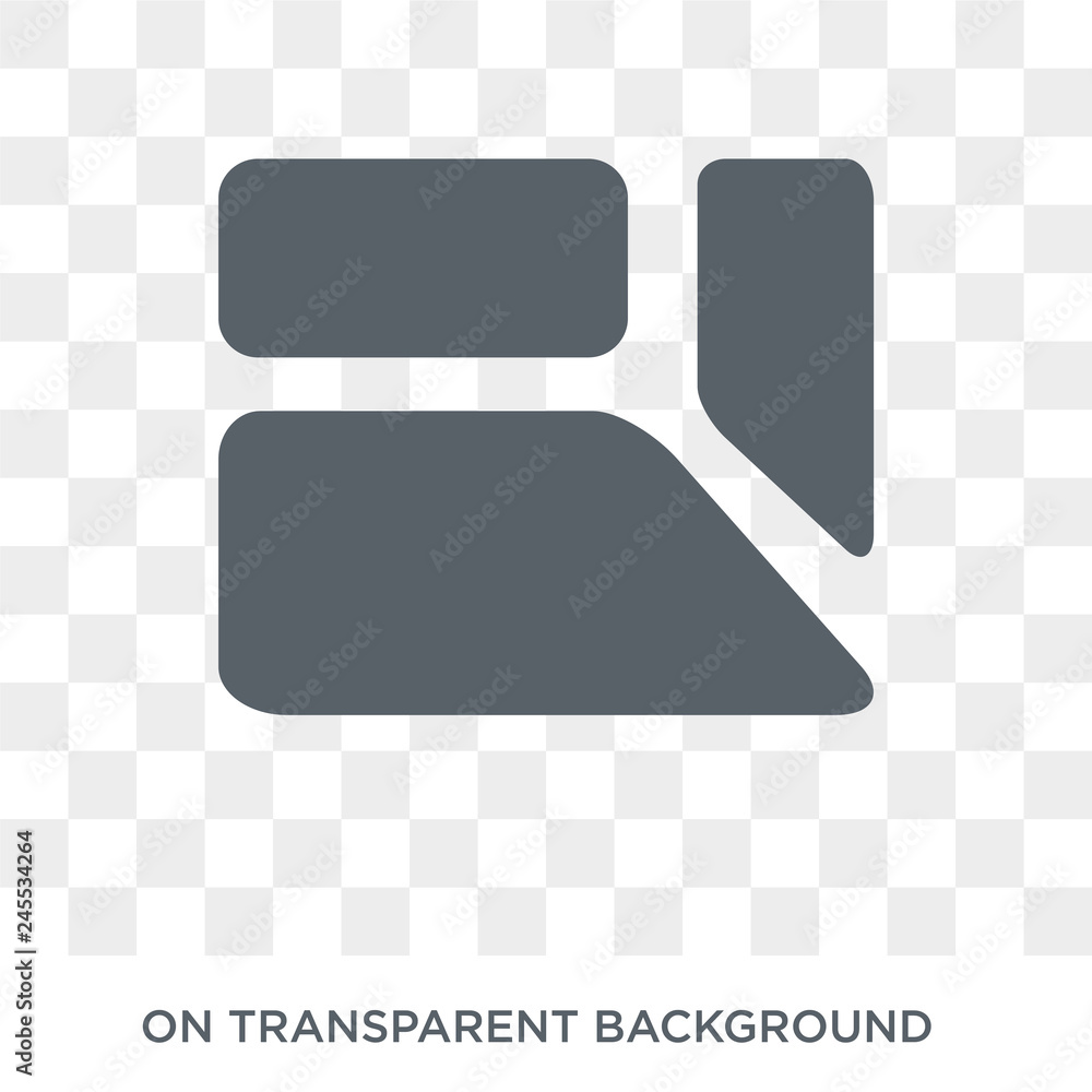 Poster trapezium icon. trapezium design concept from geometry collection. simple element vector illustratio