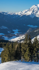 Smartphone HD wallpaper of beautiful alpine winter view at Berchtesgaden - Bavaria - Germany