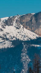 Smartphone HD wallpaper of beautiful alpine winter view at Berchtesgaden - Bavaria - Germany
