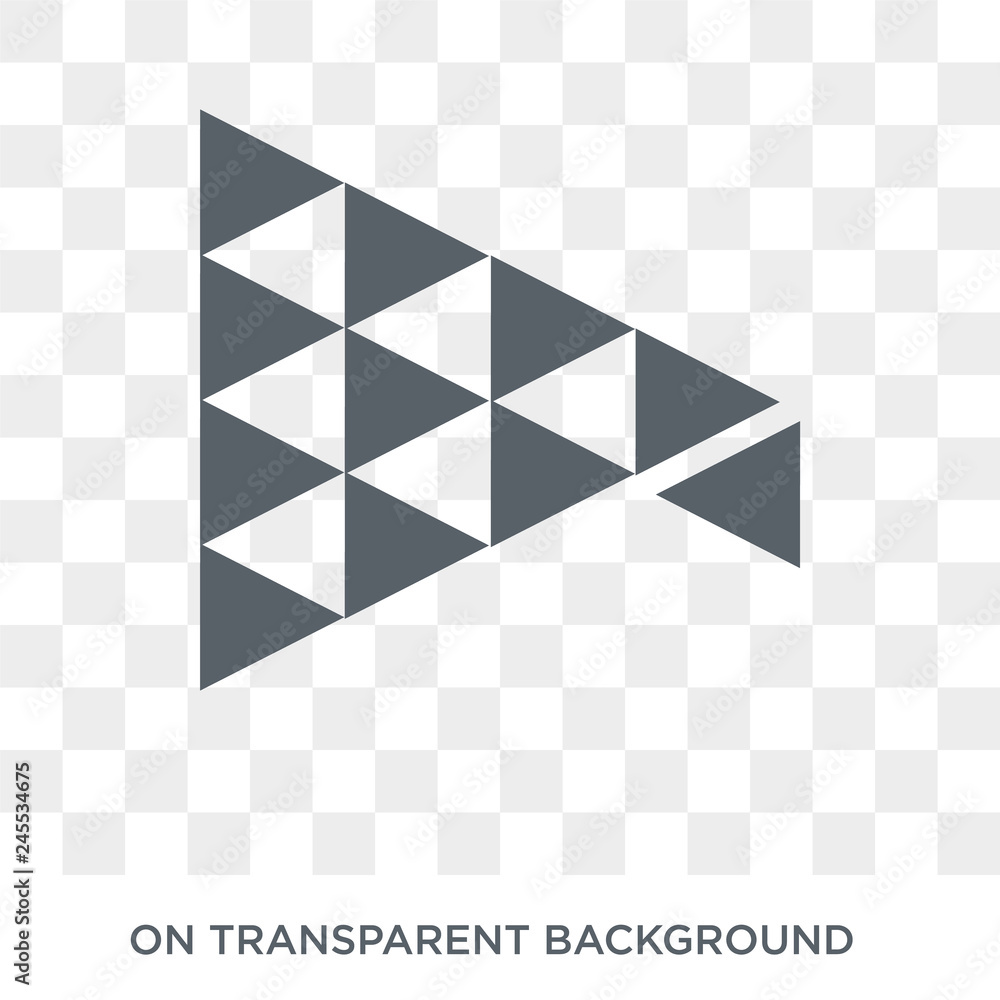 Poster polygonal megaphone icon. polygonal megaphone design concept from geometry collection. simple elemen