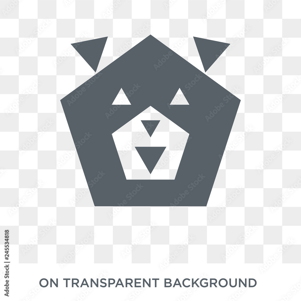 Poster polygonal dog icon. polygonal dog design concept from geometry collection. simple element vector ill