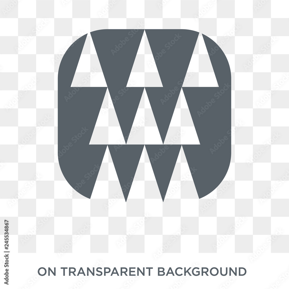 Poster polygonal buildings of small triangles icon. polygonal buildings of small triangles design concept f