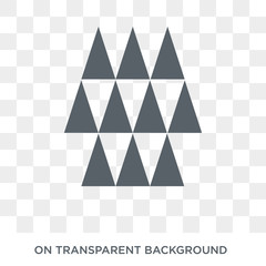 Polygonal boat of small triangles icon. Polygonal boat of small triangles design concept from Geometry collection. Simple element vector illustration on transparent background.