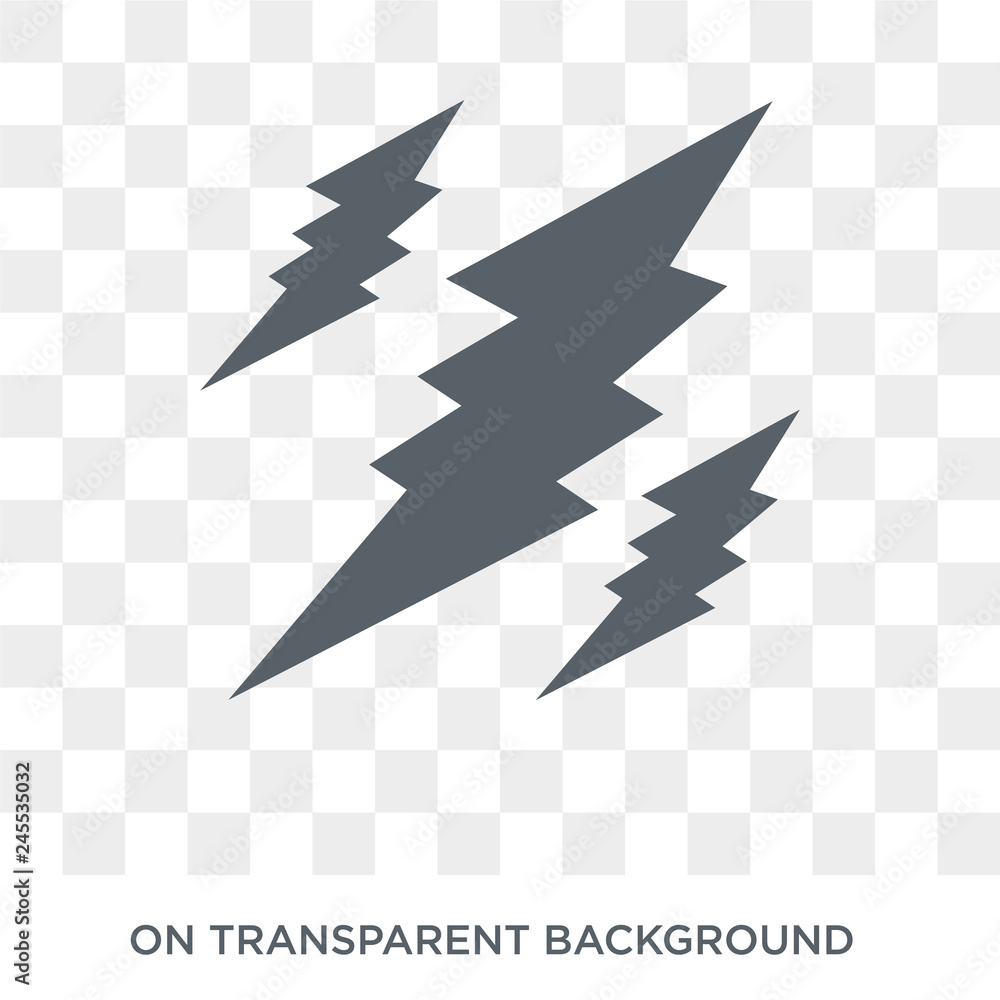 Poster lightning bolt polygonal icon. lightning bolt polygonal design concept from geometry collection. sim