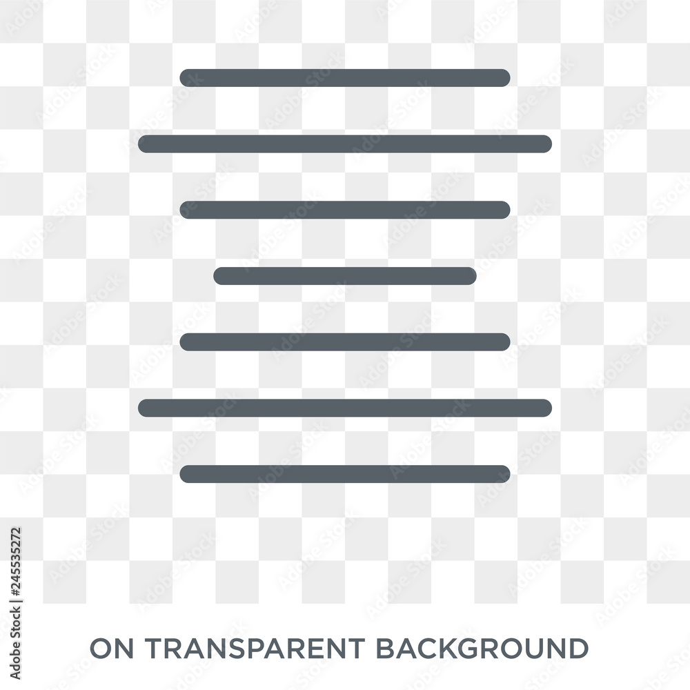 Poster center alignment icon. center alignment design concept from geometry collection. simple element vect