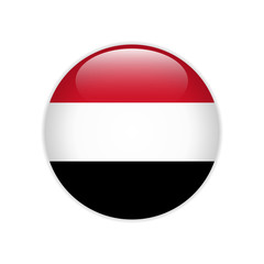 Yemen flag on button