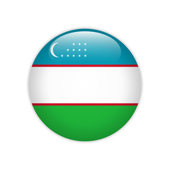 Uzbekistan flag on button