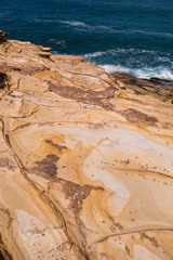Bouddi Natural Park - marmorierter Kalkstein
