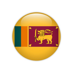 Fototapeta premium Sri Lanka flag on button