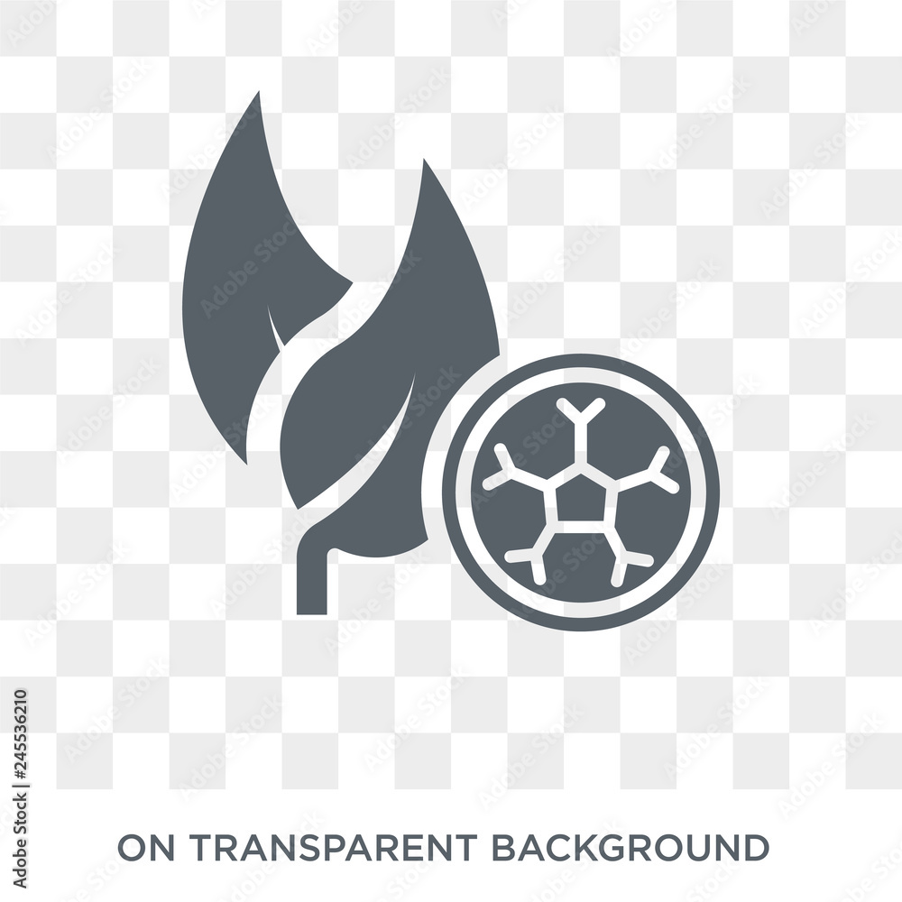 Poster biotechnology icon. trendy flat vector biotechnology icon on transparent background from general col
