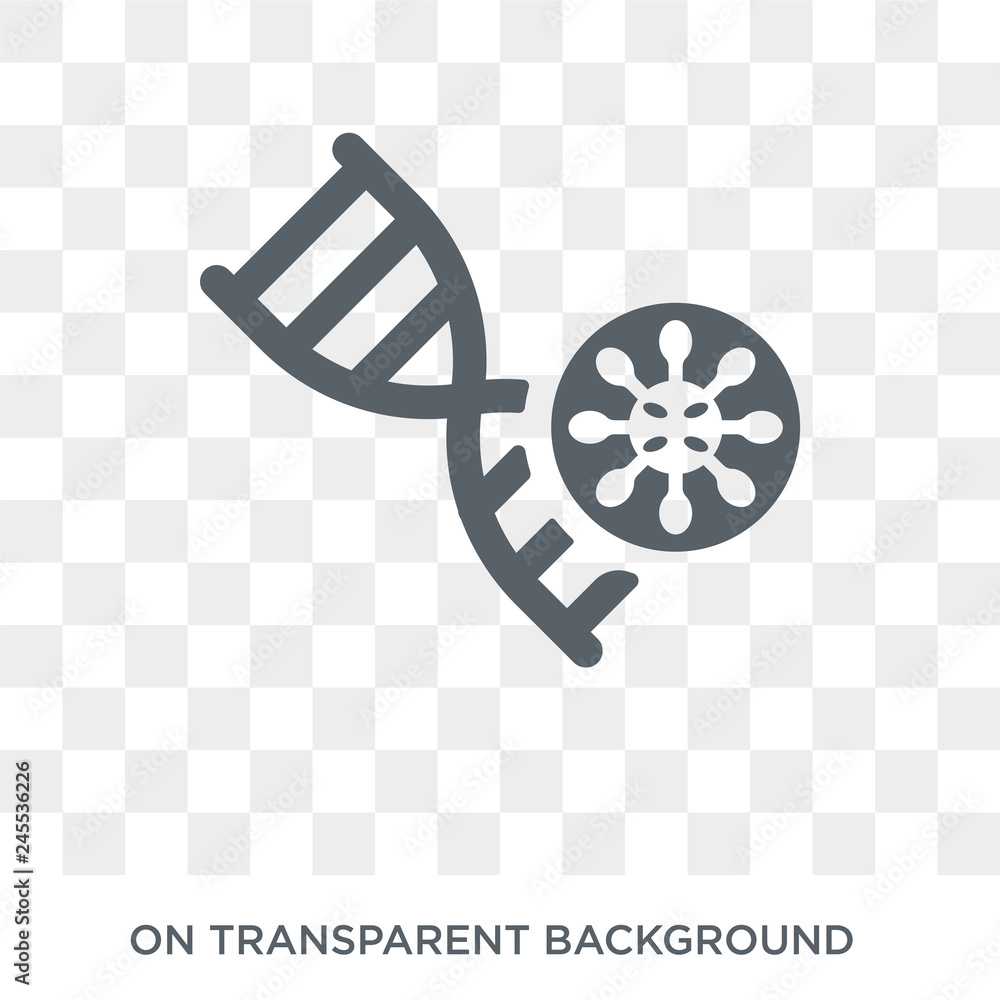 Poster bio technology icon. trendy flat vector bio technology icon on transparent background from general c