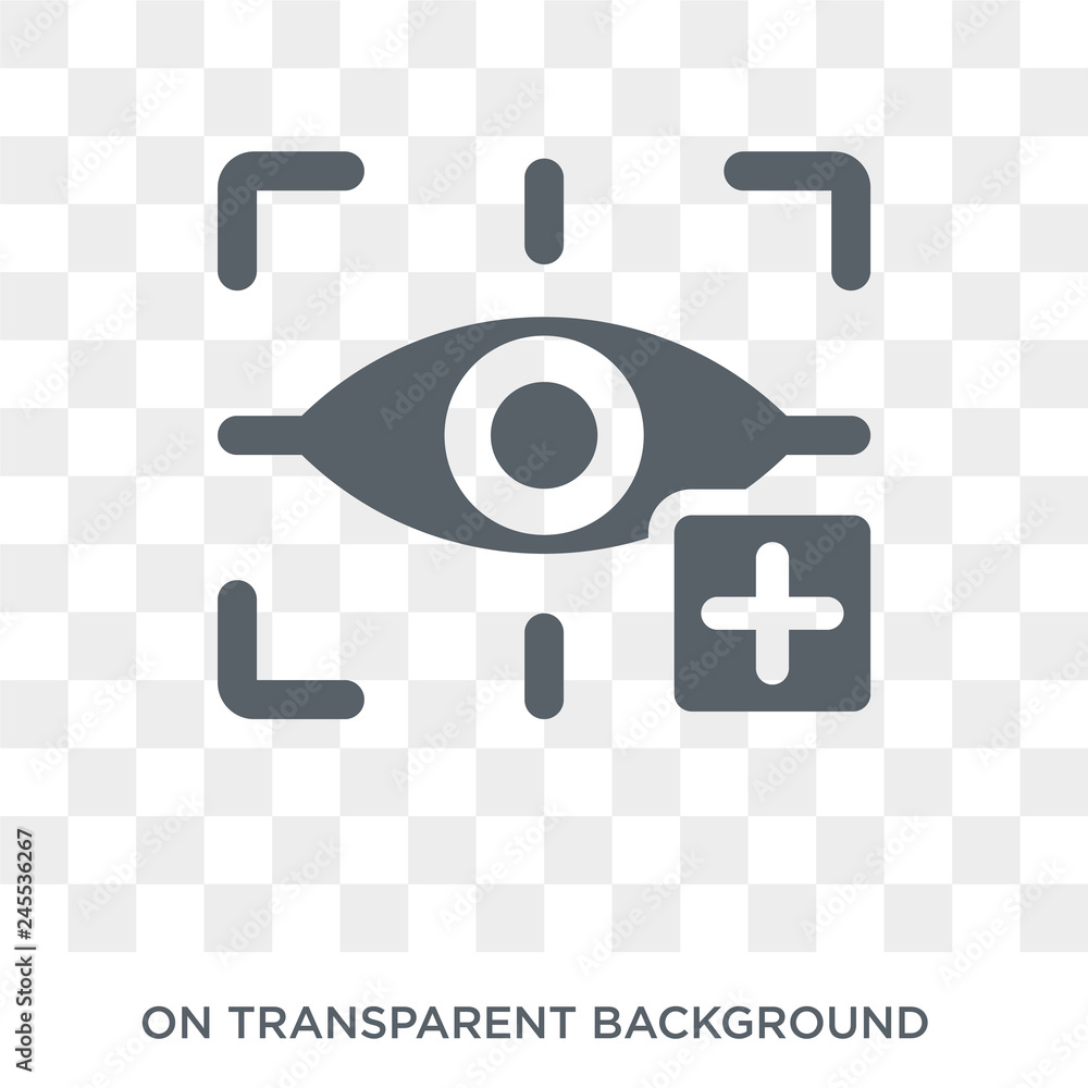 Poster augmented reality icon. trendy flat vector augmented reality icon on transparent background from gen