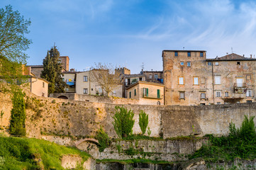 Fototapeta premium Volterra old fortress walls