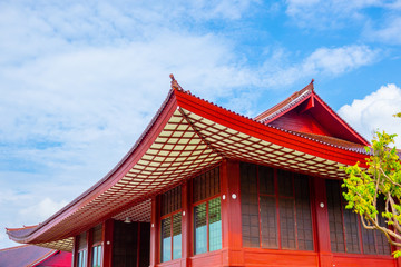 Hinoki Land Japanese building architecture style in Chiang Mai Thailand. New famous landmark.