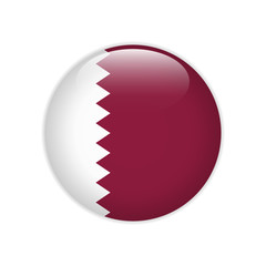 Qatar flag on button