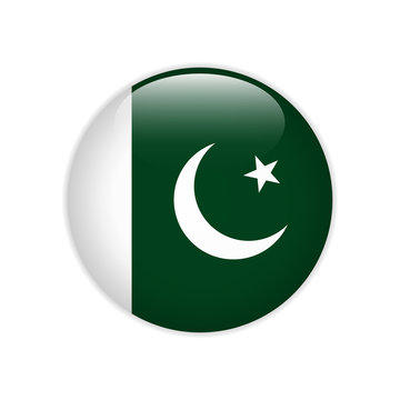 Pakistan flag on button