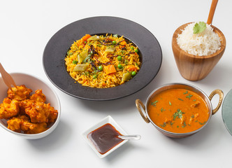 Indian food selection