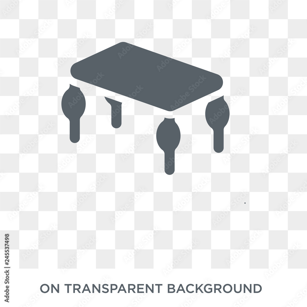 Poster table icon. table design concept from furniture and household collection. simple element vector illu