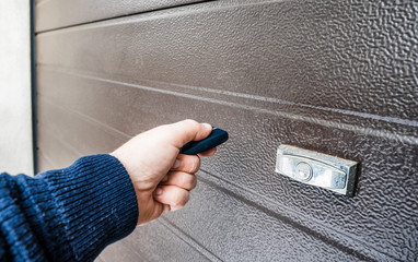garage door pvc with remote controller