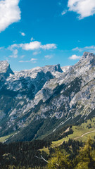 Fototapeta na wymiar Smartphone HD wallpaper of alpine view at Werfenweng
