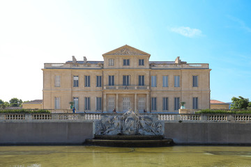 The Borely palace, a large mansion with french formal garden located in the Borely park, Marseille, France.