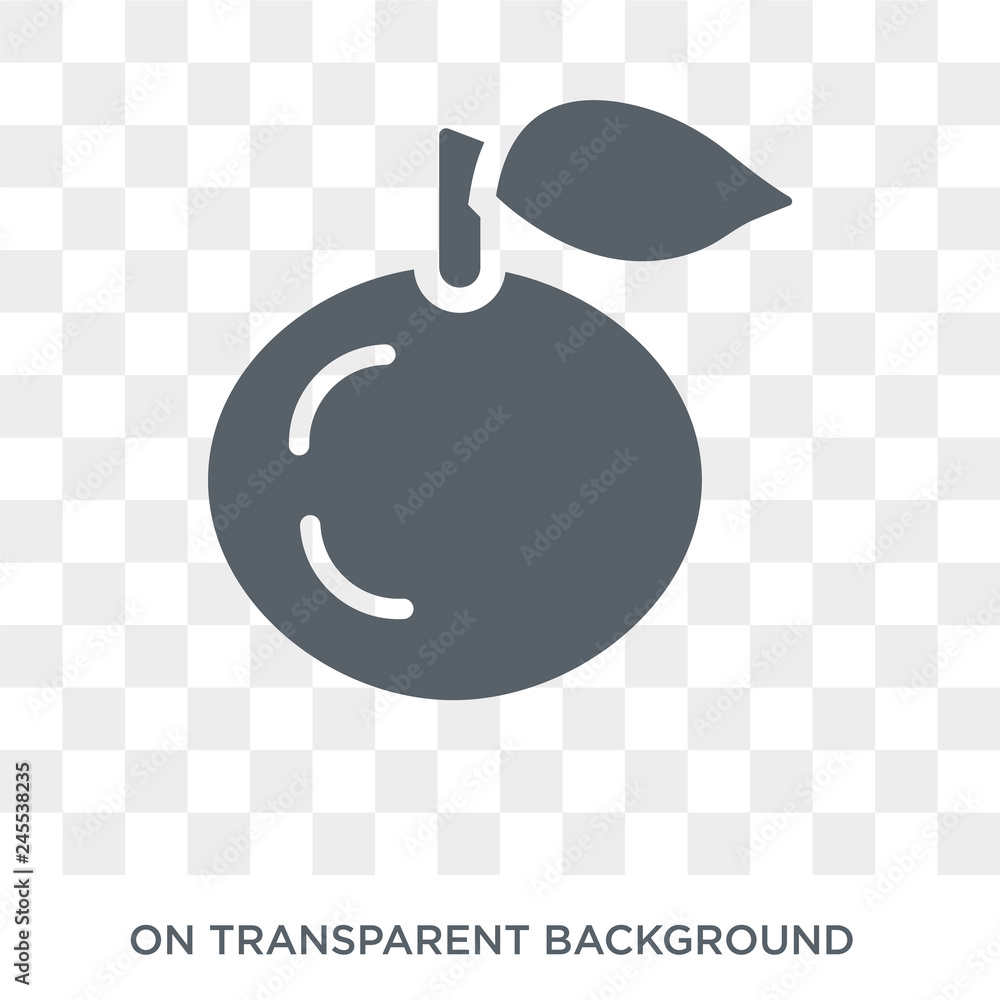 Poster tangerine icon. tangerine design concept from fruit and vegetables collection. simple element vector