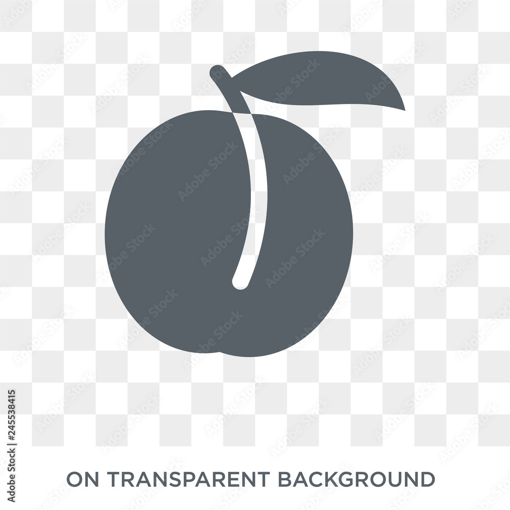 Poster plum icon. plum design concept from fruit and vegetables collection. simple element vector illustrat
