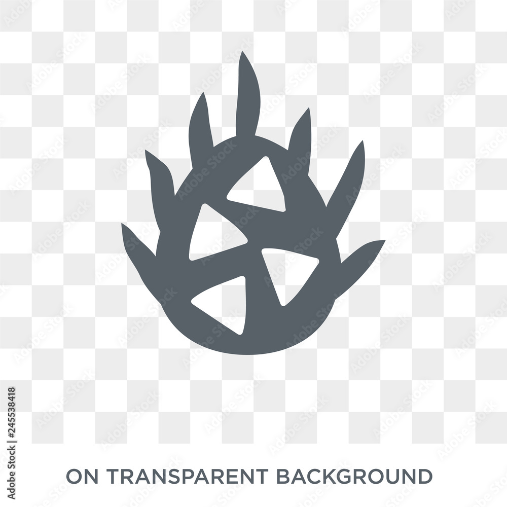 Poster pitaya icon. pitaya design concept from fruit and vegetables collection. simple element vector illus