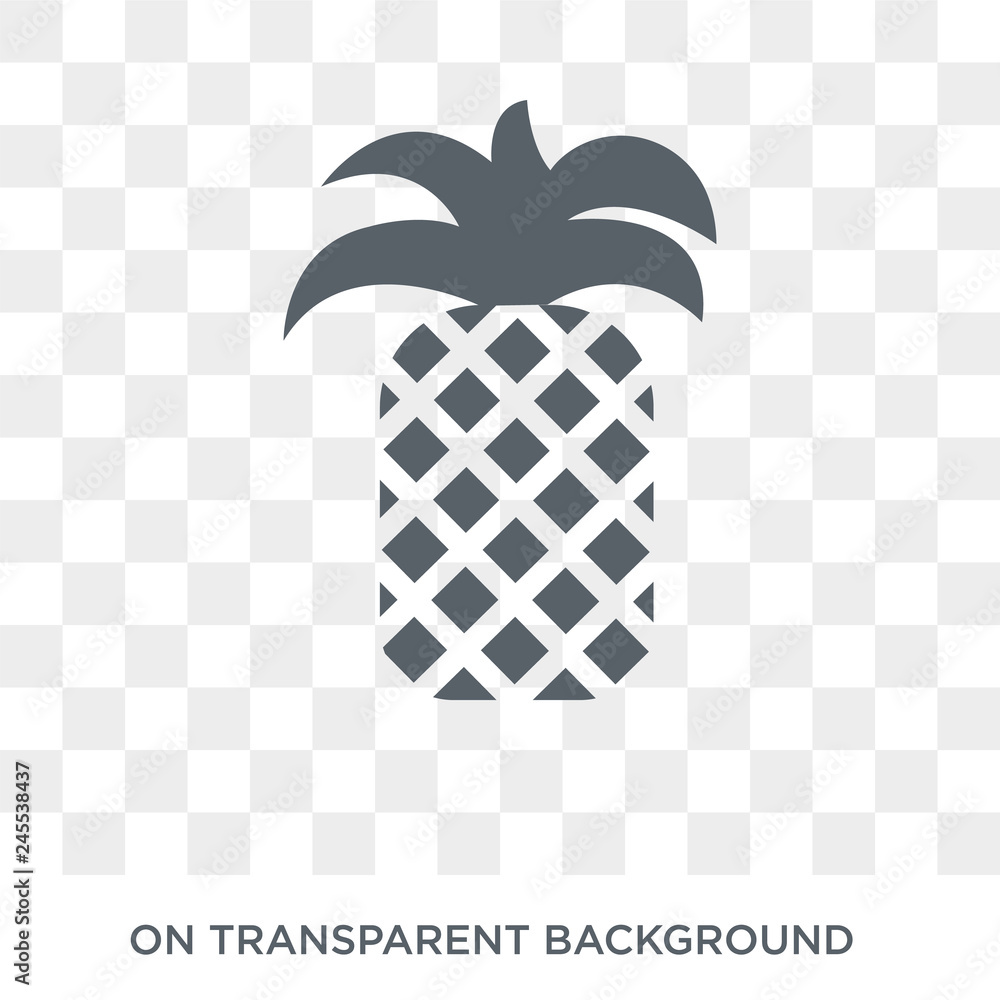 Poster pineapple icon. pineapple design concept from fruit and vegetables collection. simple element vector