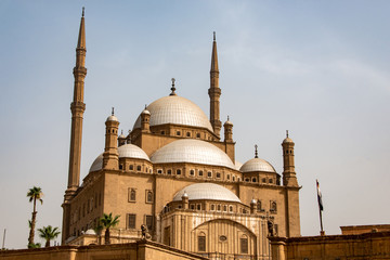 Fototapeta na wymiar The great Muhammad Ali Alabaster Mosque Citadel of Cairo, Egypt