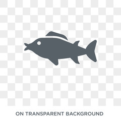 Tuna icon. Trendy flat vector Tuna icon on transparent background from animals  collection. High quality filled Tuna symbol use for web and mobile