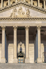 Detail of the United States Capitol building in Washington D.C.