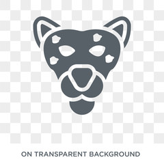 Snow leopard icon. Trendy flat vector Snow leopard icon on transparent background from animals  collection. High quality filled Snow leopard symbol use for web and mobile