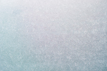 Beautiful winter ice, art texture on window, festive background