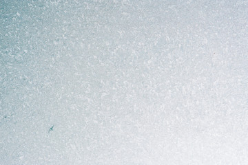Beautiful winter ice, art texture on window, festive background