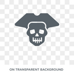 Jolly roger icon. Trendy flat vector Jolly roger icon on transparent background from Fairy Tale collection. High quality filled Jolly roger symbol use for web and mobile