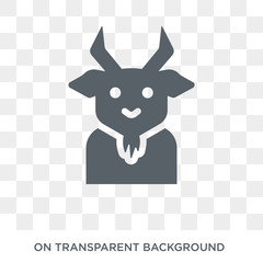 Faun icon. Trendy flat vector Faun icon on transparent background from Fairy Tale collection. High quality filled Faun symbol use for web and mobile