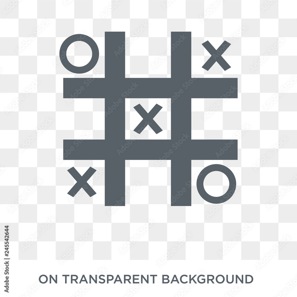 Poster tic tac toe icon. tic tac toe design concept from entertainment collection. simple element vector il