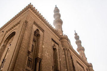 the great Mosques of Sultan Hassan and Al-Rifai in Cairo - Egypt