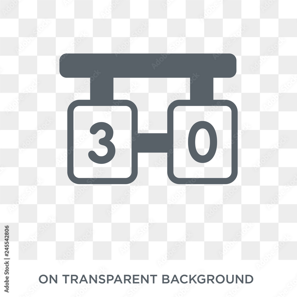 Poster score icon. score design concept from arcade collection. simple element vector illustration on trans