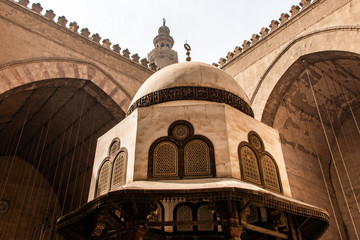 the great Mosques of Sultan Hassan and Al-Rifai in Cairo - Egypt