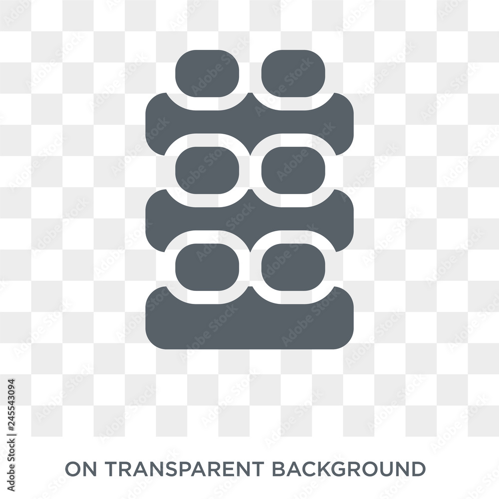 Poster jenga icon. jenga design concept from arcade collection. simple element vector illustration on trans