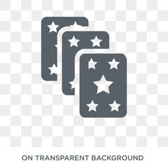 Magic cards icon. Magic cards design concept from Entertainment collection. Simple element vector illustration on transparent background.