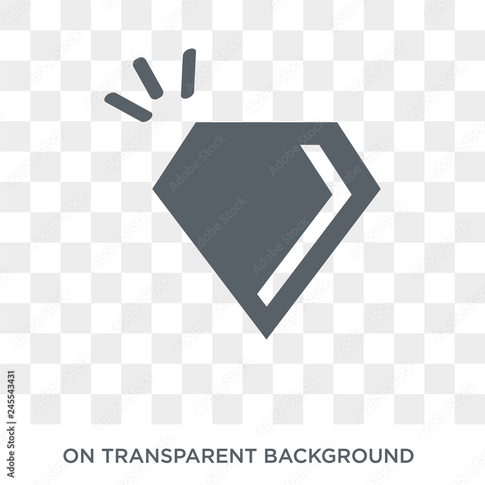 Poster crystal icon. crystal design concept from arcade collection. simple element vector illustration on t