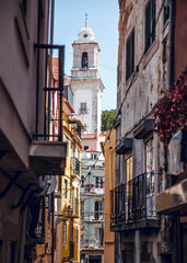 Streets in the city of Lisbon, Portugal