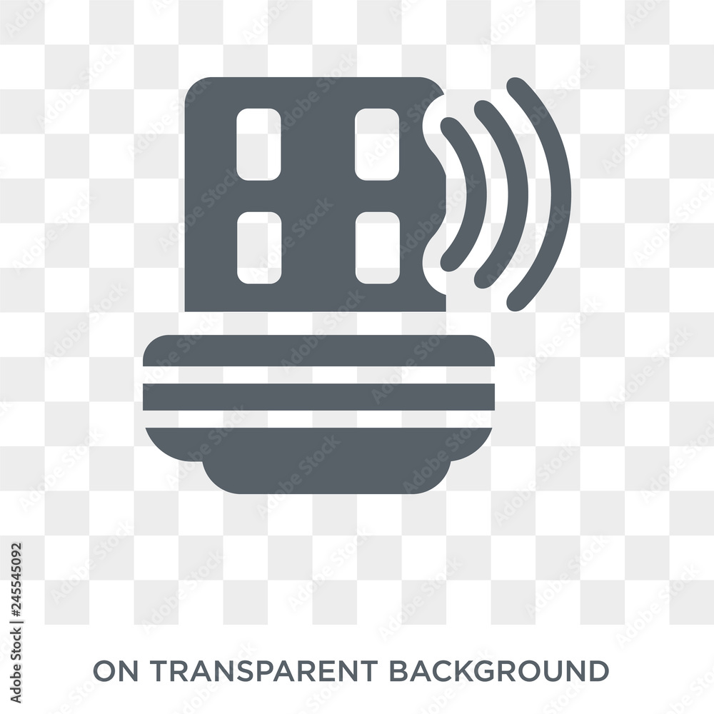 Poster usb wireless adapter icon. trendy flat vector usb wireless adapter icon on transparent background fr