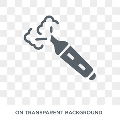 vaporizer icon. Trendy flat vector vaporizer icon on transparent background from Electronic devices collection. High quality filled vaporizer symbol use for web and mobile