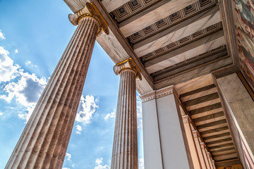 Naklejka premium Exterior view of the Academy of Athens, Greece