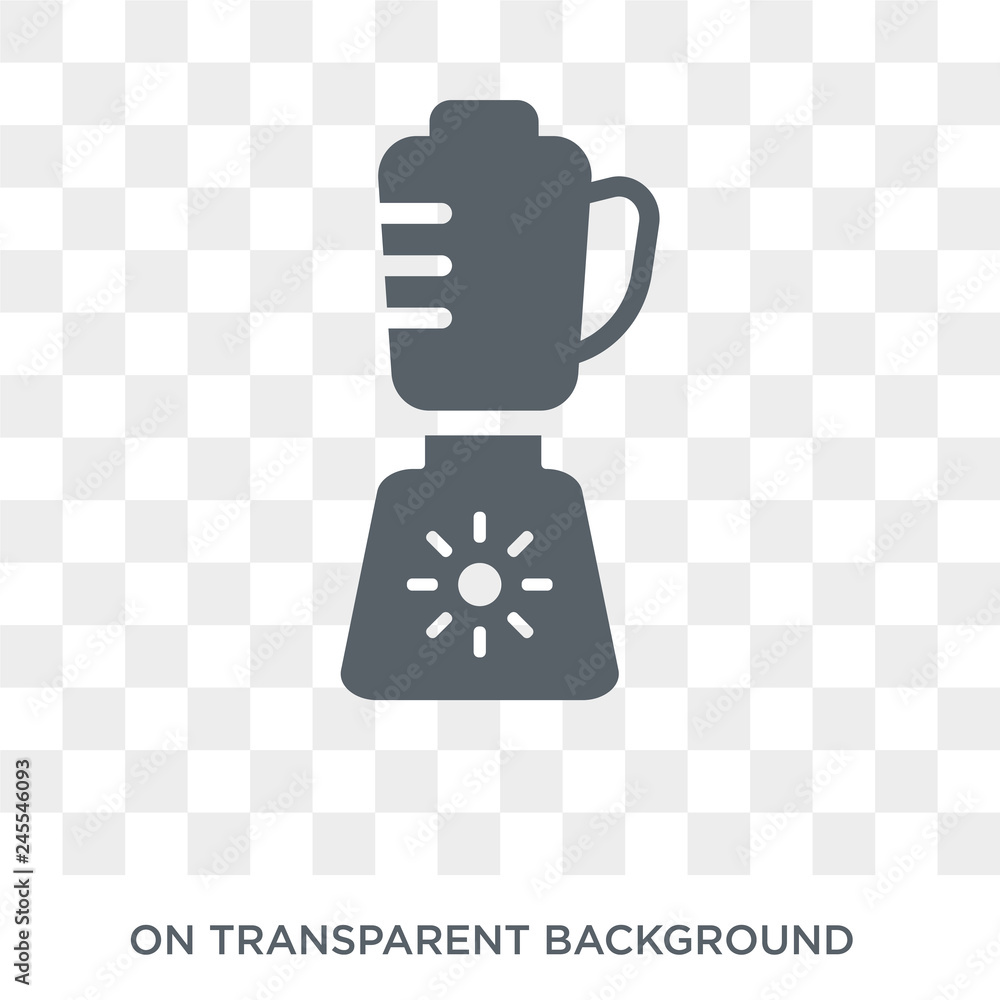 Poster blender icon. trendy flat vector blender icon on transparent background from electronic devices coll